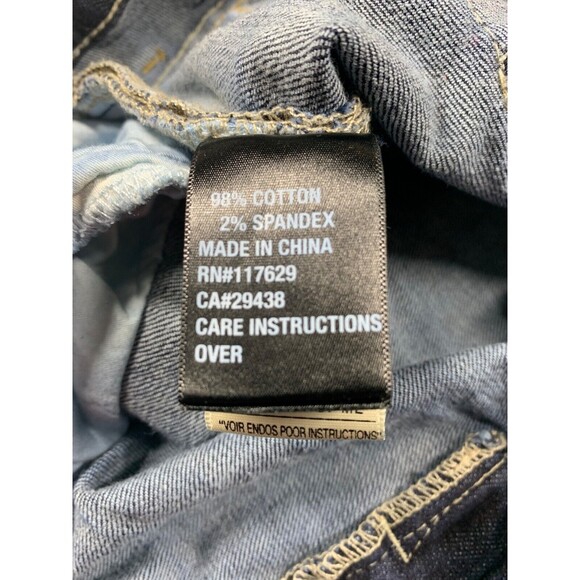 MEK Denim Bermuda Shorts Women's Size 32 Blue Brigitte Back Flap Pockets Stretch - Picture 9 of 11